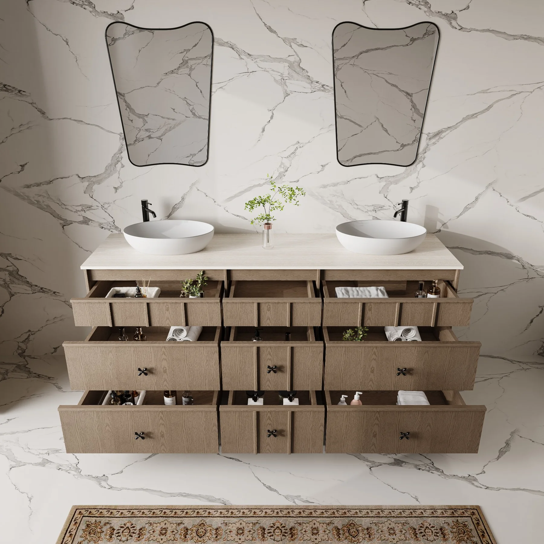 Montara 60″ Ash Double Vanity view 2
