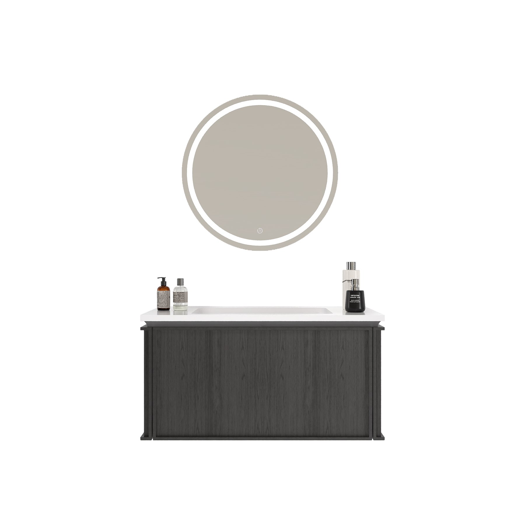 Noir Frame 48-inch Black Floating Vanity view 4