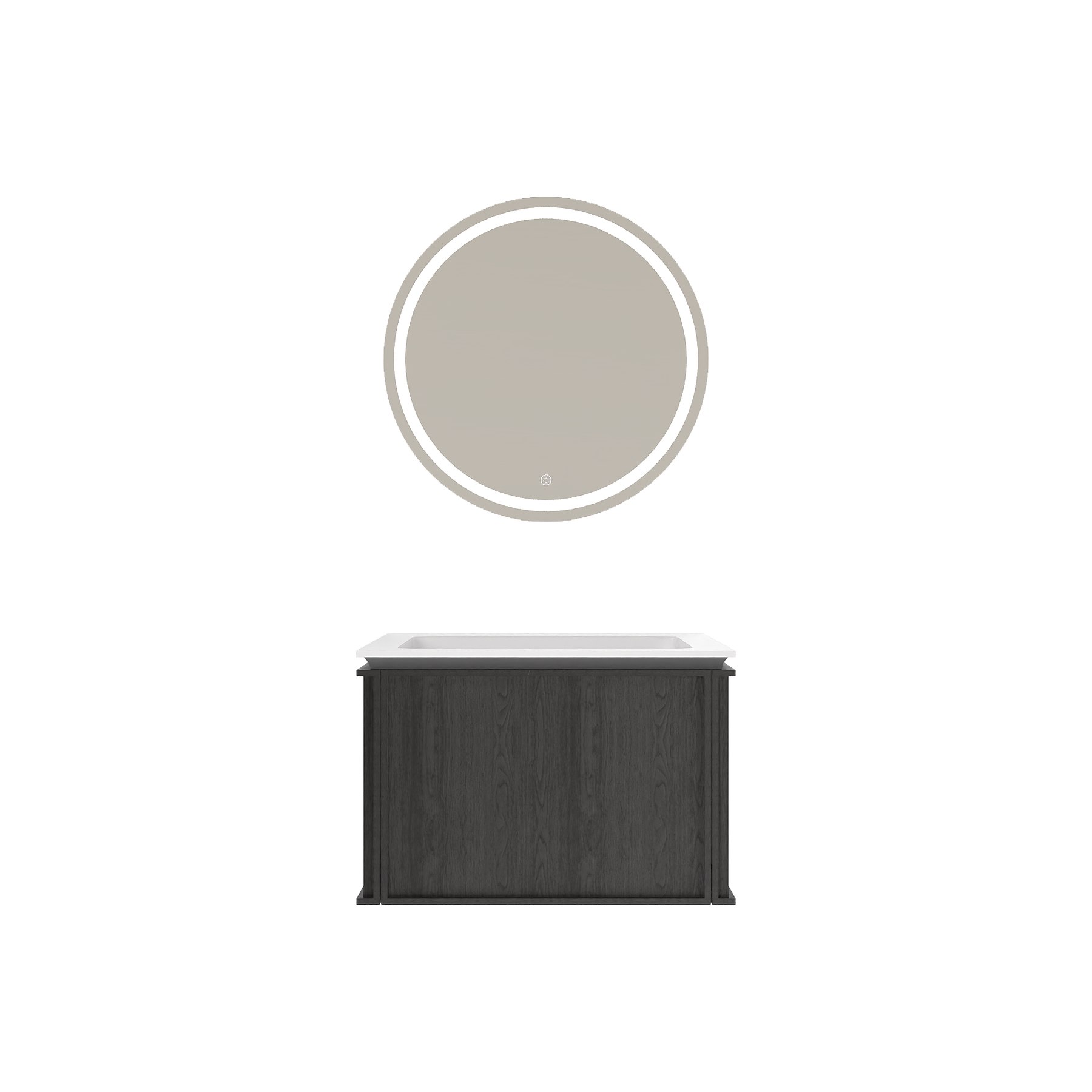 Noir Frame 48-inch Black Floating Vanity view 5