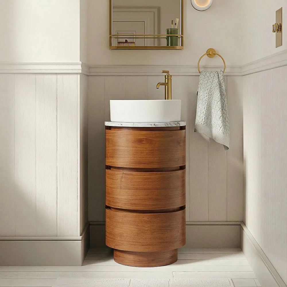 Solstice 15″ Teak Petite Vanity