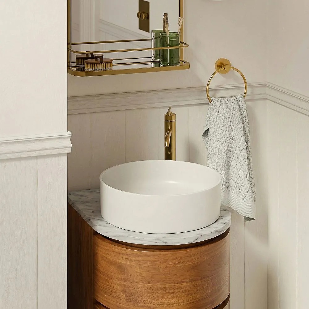 Solstice 15" Teak Petite Bathroom Vanity view 3
