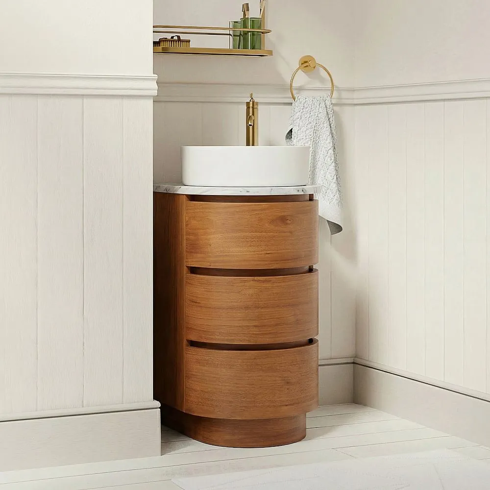 Solstice 15" Teak Petite Bathroom Vanity view 4